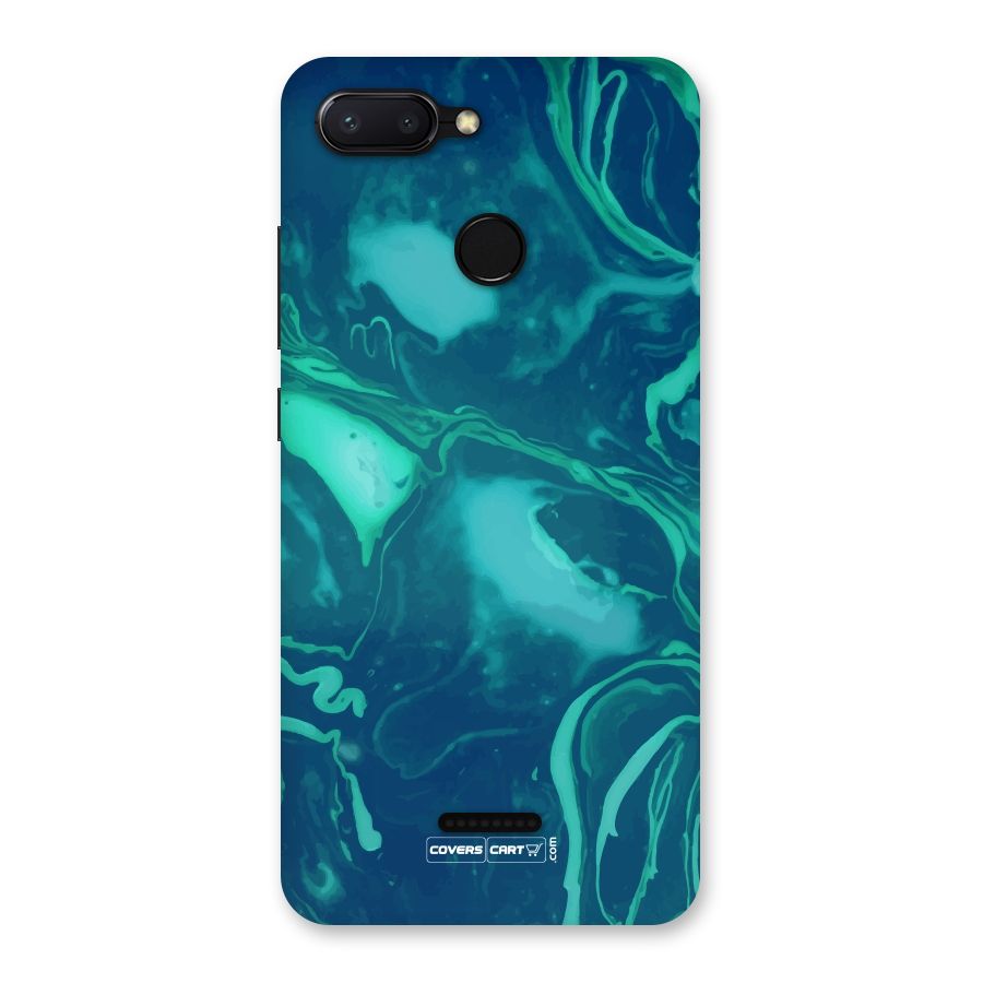 Jazzy Green Marble Texture Back Case for Redmi 6