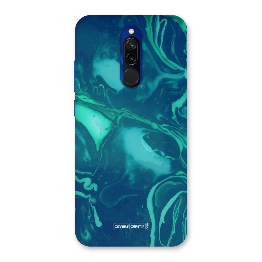 Jazzy Green Marble Texture Back Case for Redmi 8