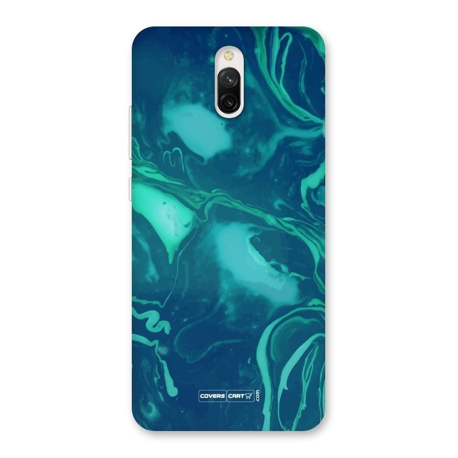 Jazzy Green Marble Texture Back Case for Redmi 8A Dual