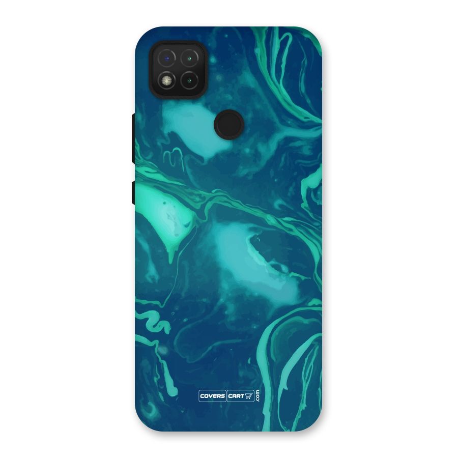 Jazzy Green Marble Texture Back Case for Redmi 9