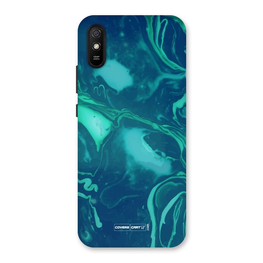 Jazzy Green Marble Texture Back Case for Redmi 9i