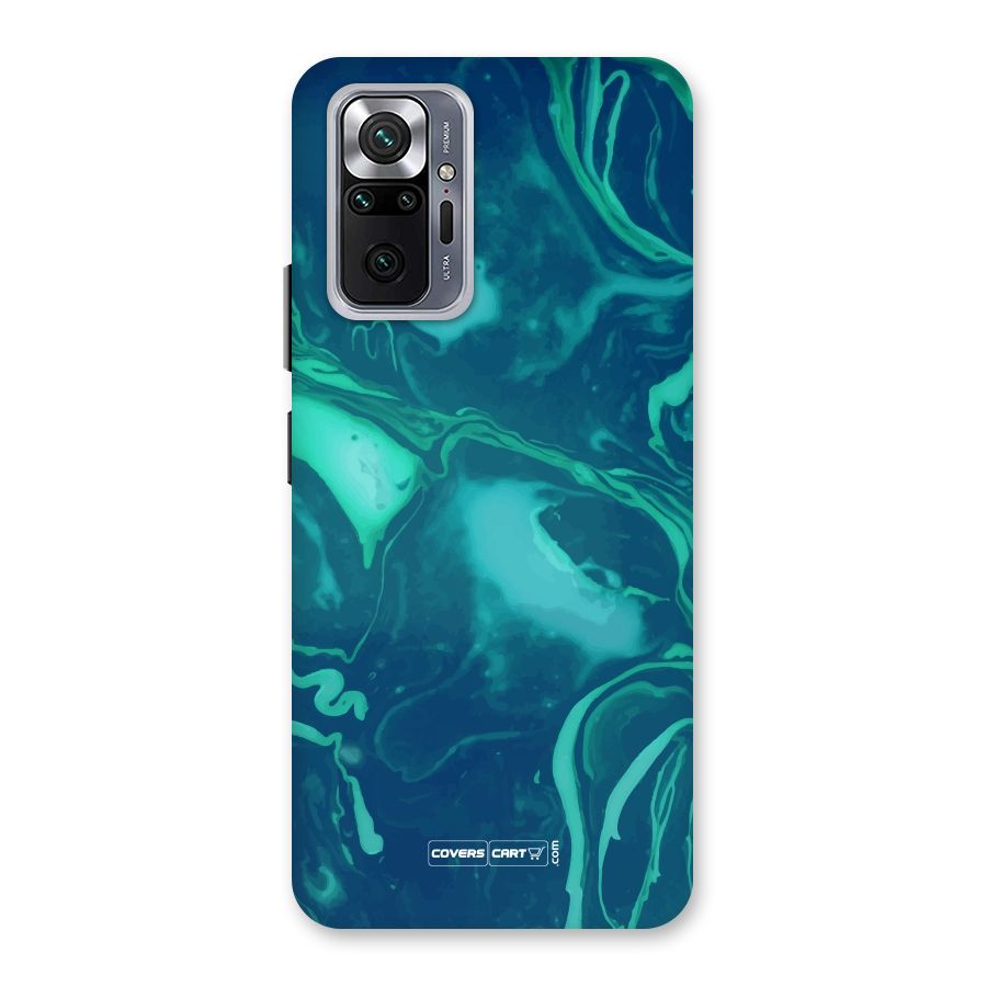 Jazzy Green Marble Texture Back Case for Redmi Note 10 Pro