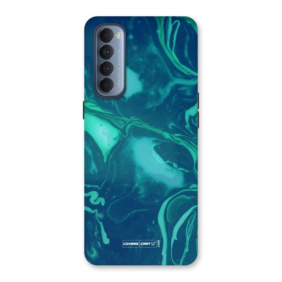 Jazzy Green Marble Texture Back Case for Reno4 Pro