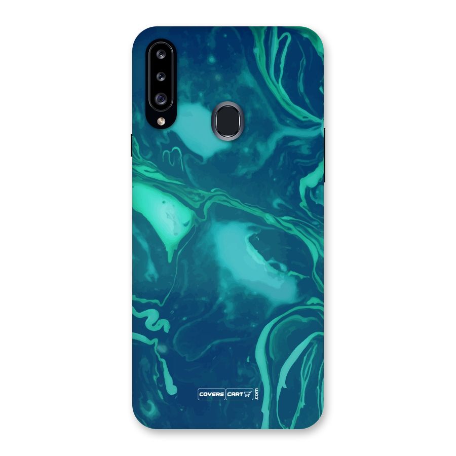 Jazzy Green Marble Texture Back Case for Samsung Galaxy A20s