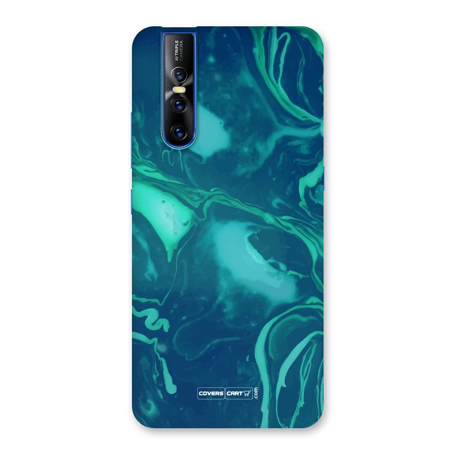 Jazzy Green Marble Texture Back Case for Vivo V15 Pro