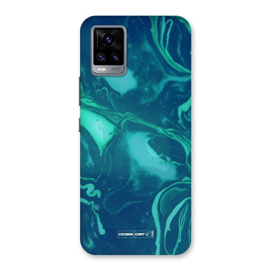 Jazzy Green Marble Texture Back Case for Vivo V20