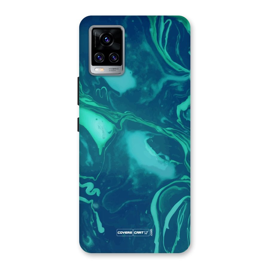 Jazzy Green Marble Texture Back Case for Vivo V20 Pro