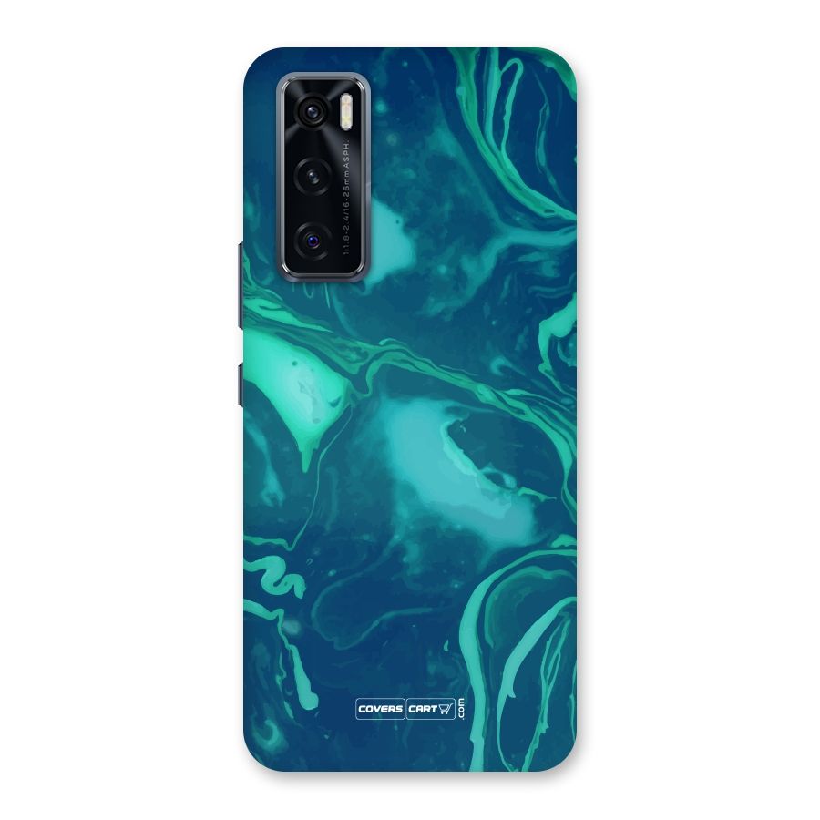 Jazzy Green Marble Texture Back Case for Vivo V20 SE