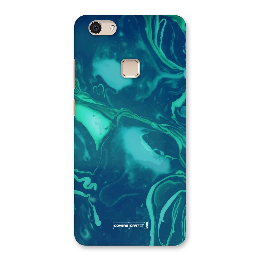 Jazzy Green Marble Texture Back Case for Vivo V7