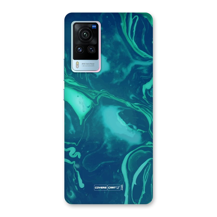Jazzy Green Marble Texture Back Case for Vivo X60 Pro