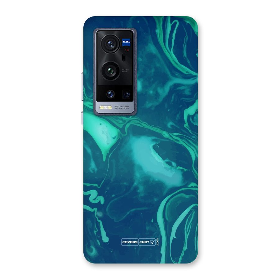 Jazzy Green Marble Texture Back Case for Vivo X60 Pro Plus