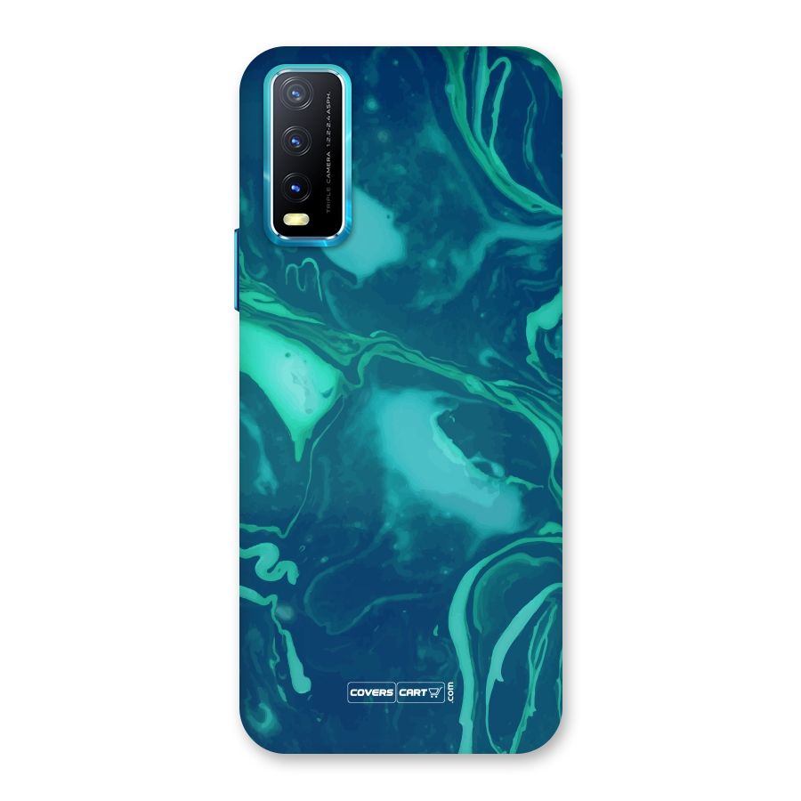 Jazzy Green Marble Texture Back Case for Vivo Y20