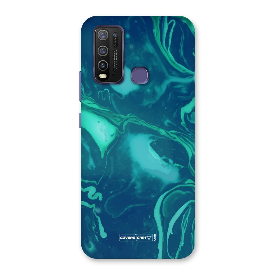 Jazzy Green Marble Texture Back Case for Vivo Y50