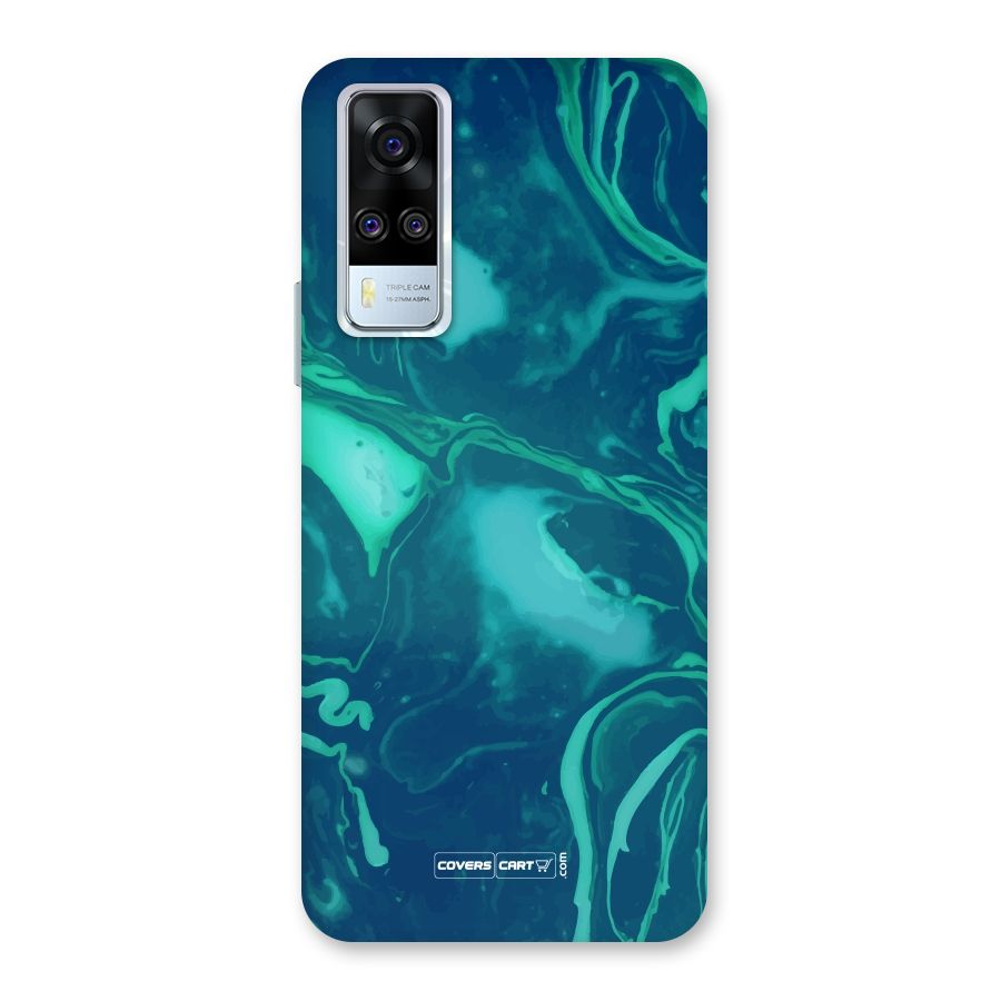 Jazzy Green Marble Texture Back Case for Vivo Y51A