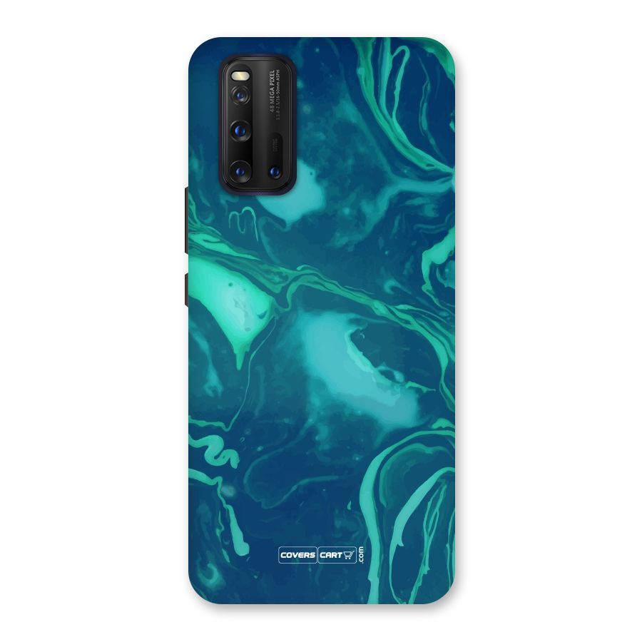 Jazzy Green Marble Texture Back Case for Vivo iQOO 3