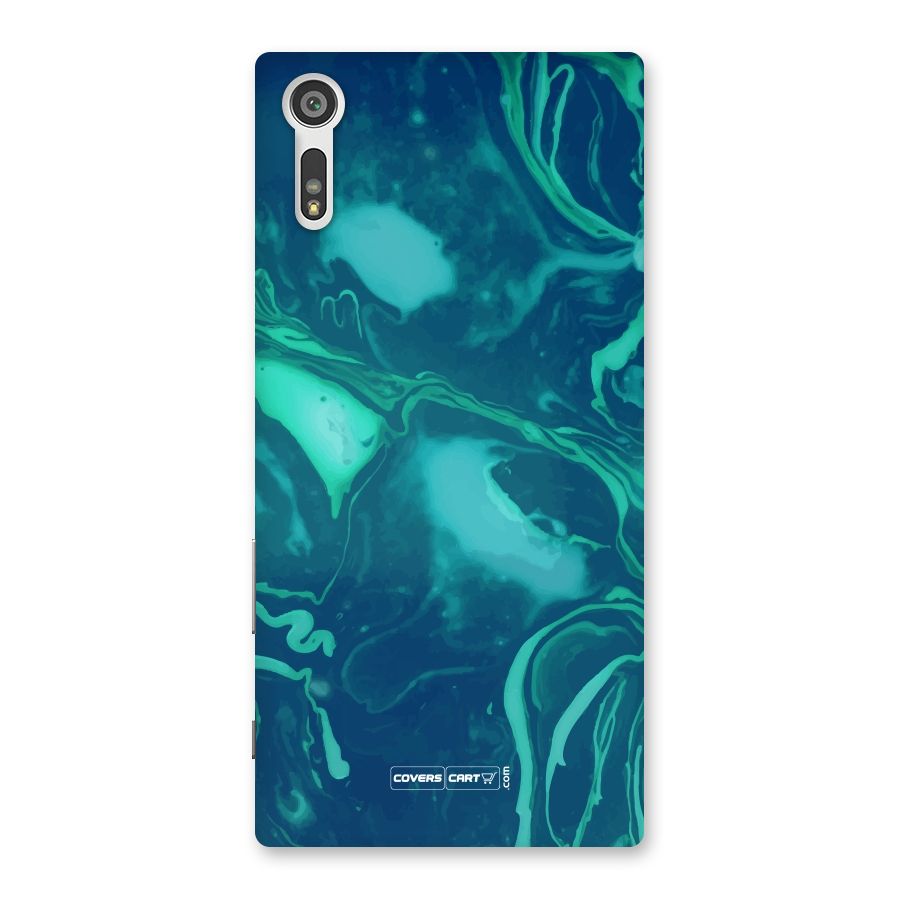 Jazzy Green Marble Texture Back Case for Xperia XZ