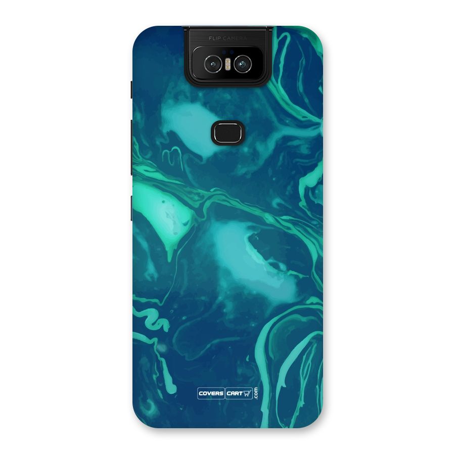Jazzy Green Marble Texture Back Case for Zenfone 6z