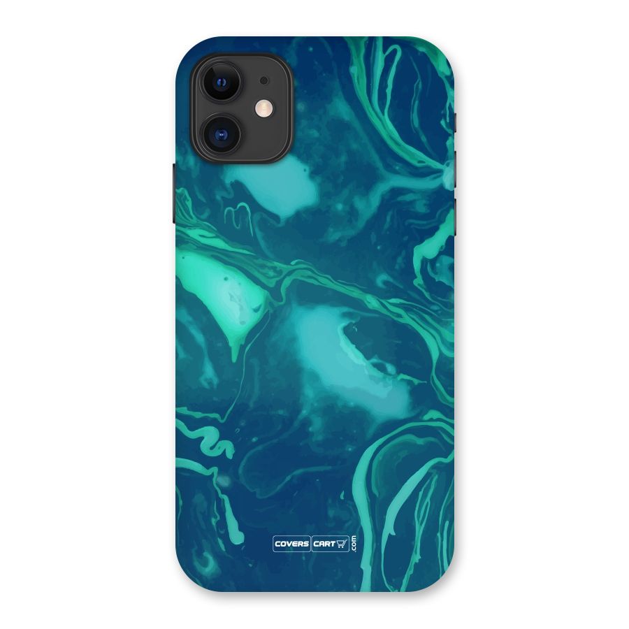 Jazzy Green Marble Texture Back Case for iPhone 11