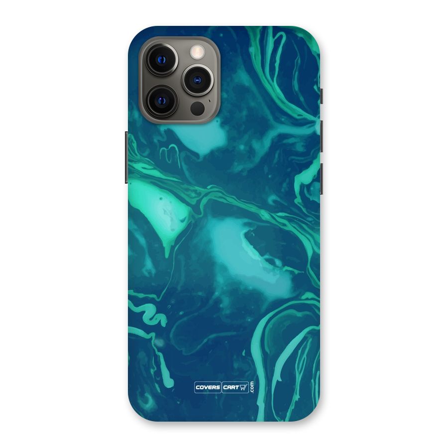 Jazzy Green Marble Texture Back Case for iPhone 12 Pro Max