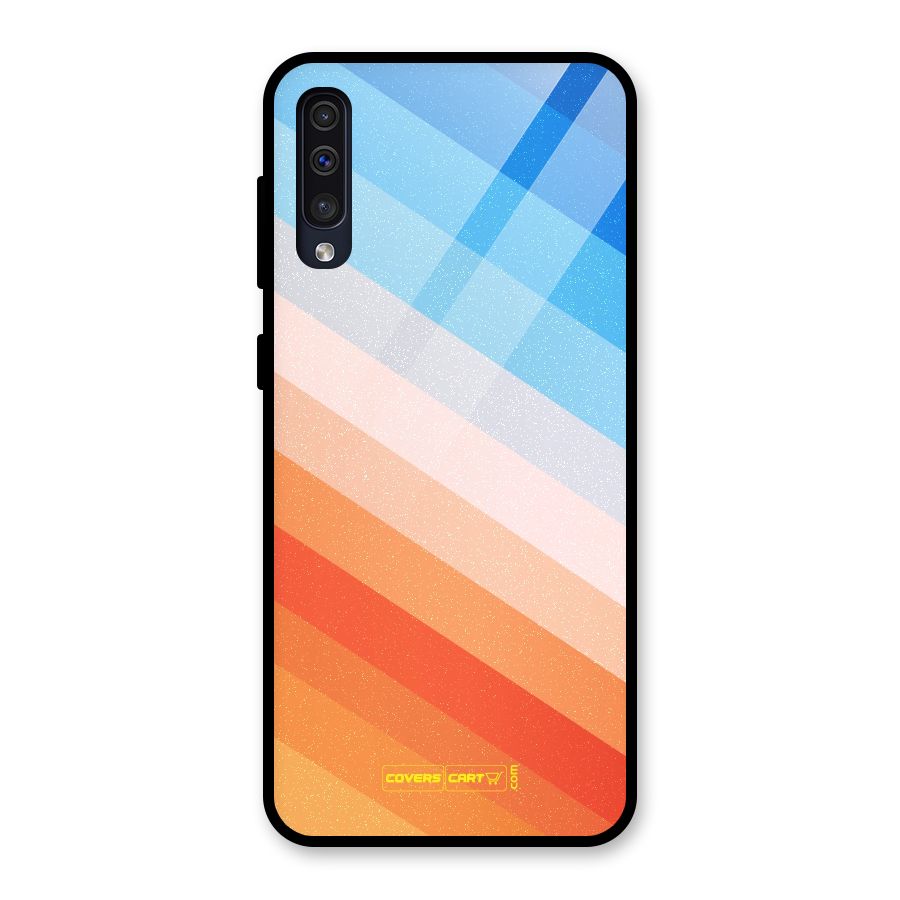 Jazzy Pattern Glass Back Case for Galaxy A30s