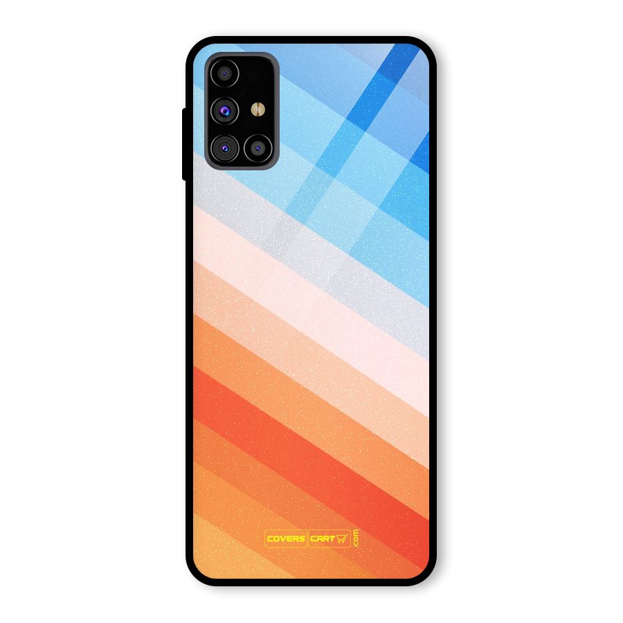 Jazzy Pattern Glass Back Case for Galaxy M31s