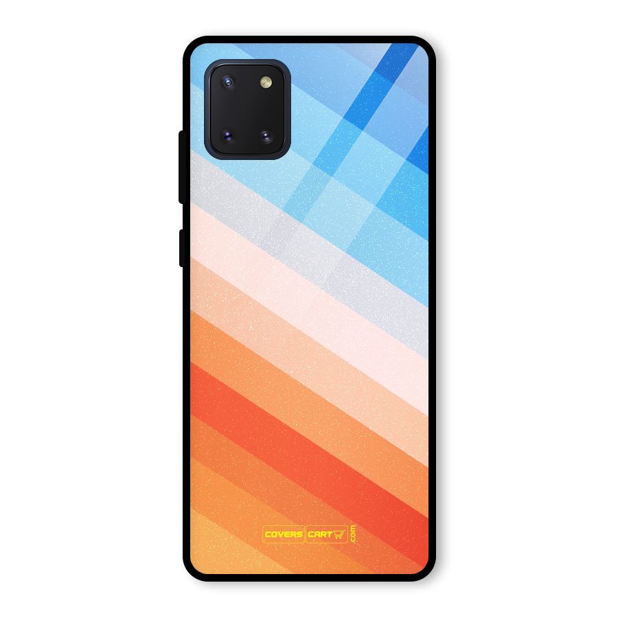 Jazzy Pattern Glass Back Case for Galaxy Note 10 Lite