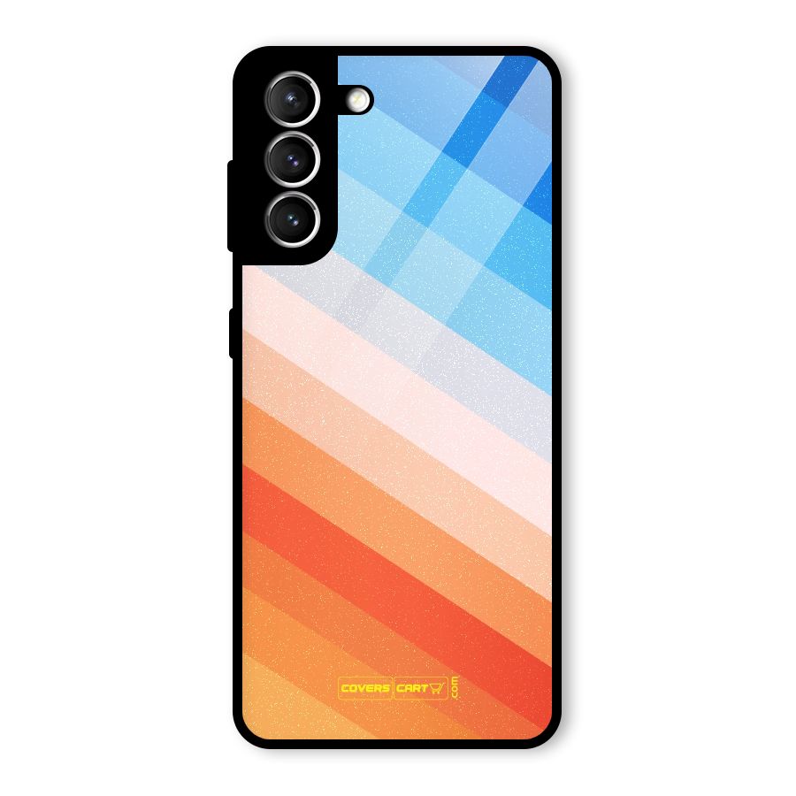 Jazzy Pattern Glass Back Case for Galaxy S21 5G