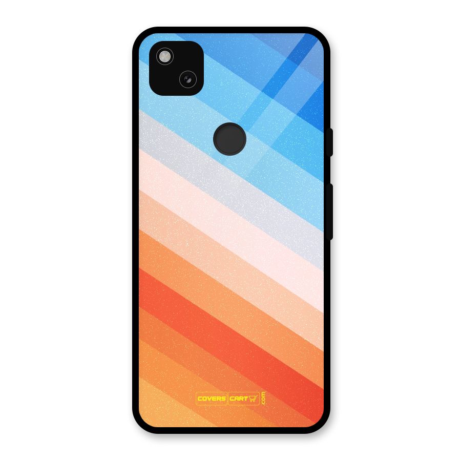 Jazzy Pattern Glass Back Case for Google Pixel 4a