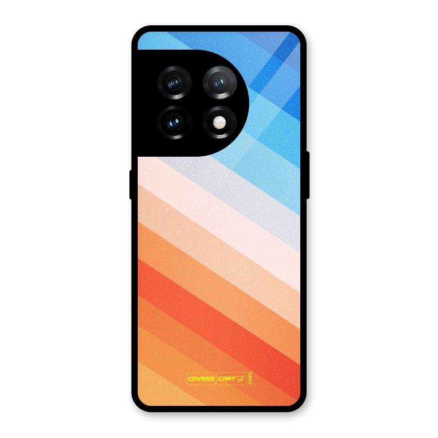 Jazzy Pattern Glass Back Case for OnePlus 11