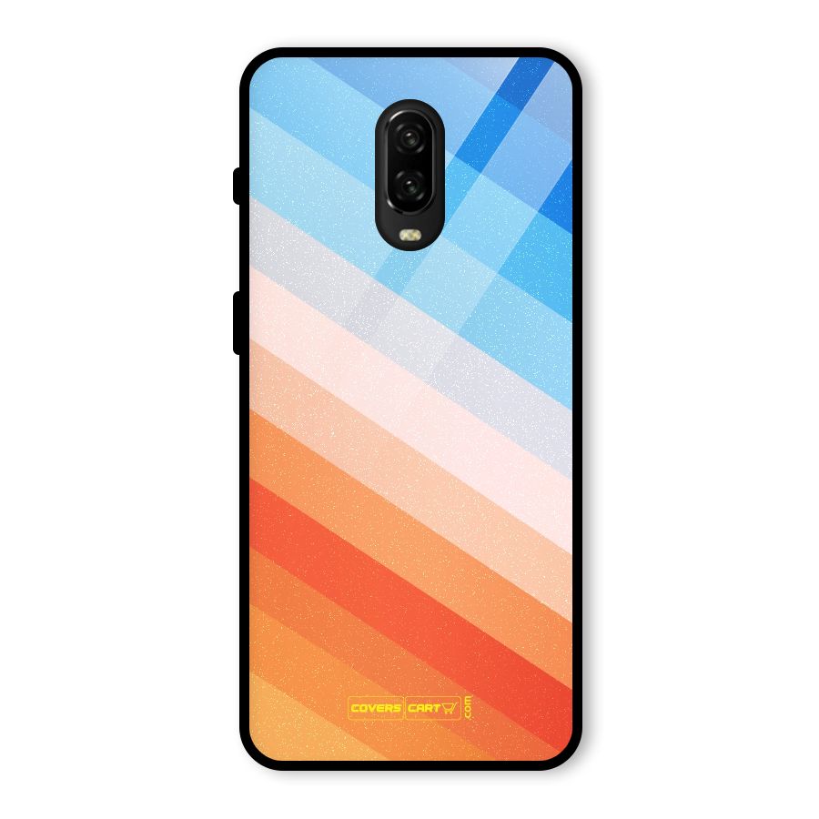 Jazzy Pattern Glass Back Case for OnePlus 6T