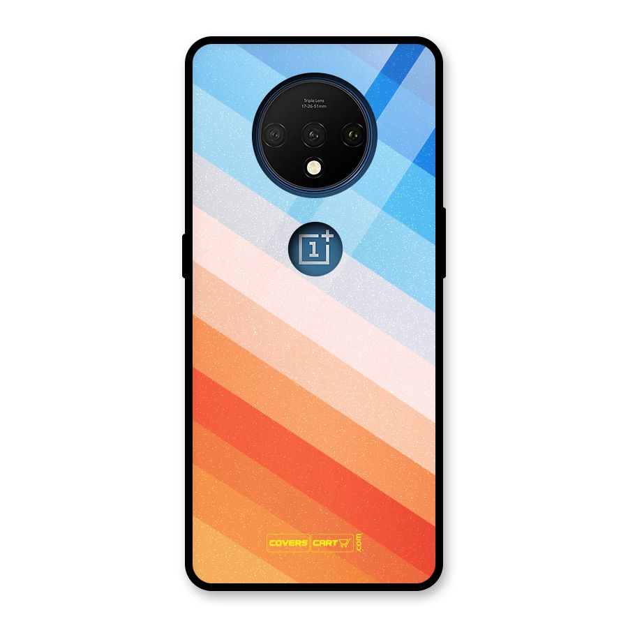 Jazzy Pattern Glass Back Case for OnePlus 7T