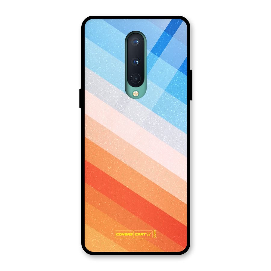 Jazzy Pattern Glass Back Case for OnePlus 8