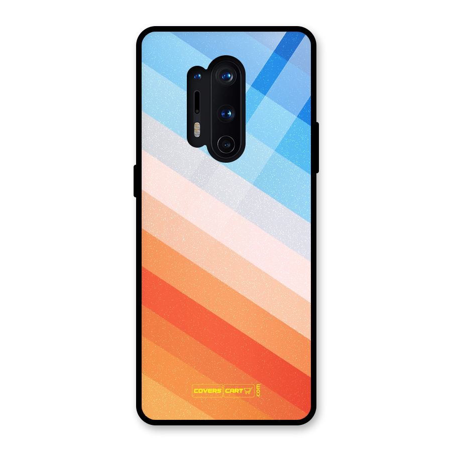 Jazzy Pattern Glass Back Case for OnePlus 8 Pro