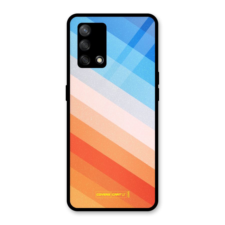 Jazzy Pattern Glass Back Case for Oppo F19