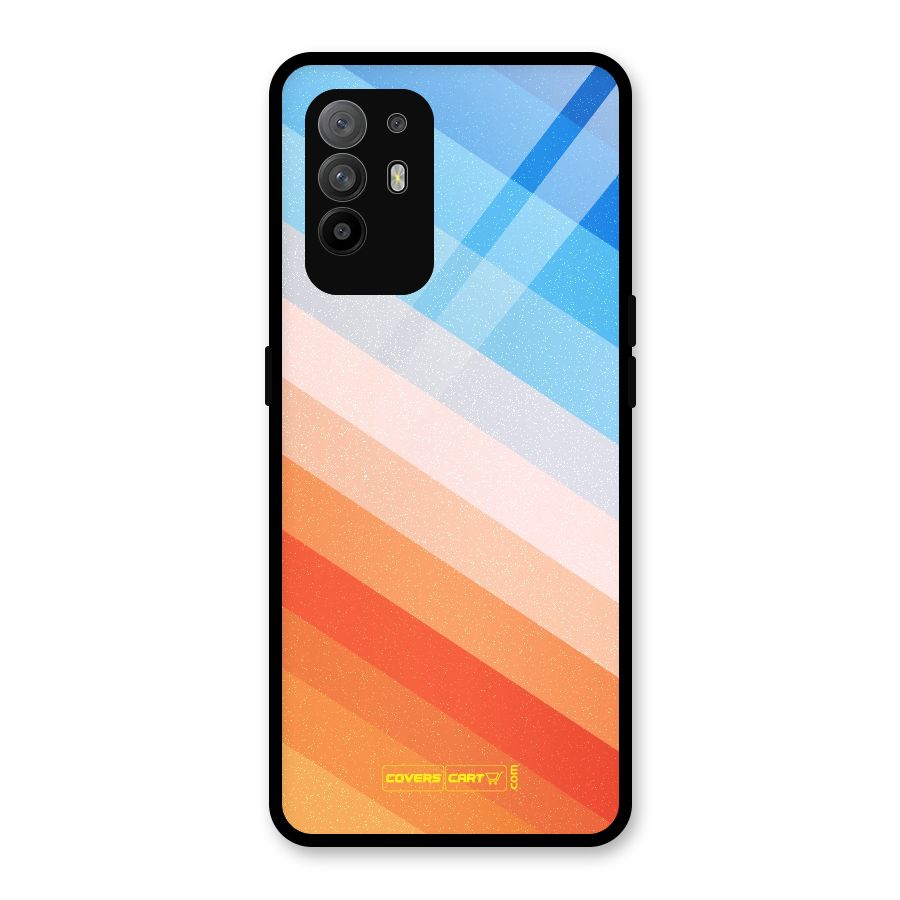 Jazzy Pattern Glass Back Case for Oppo F19 Pro Plus 5G