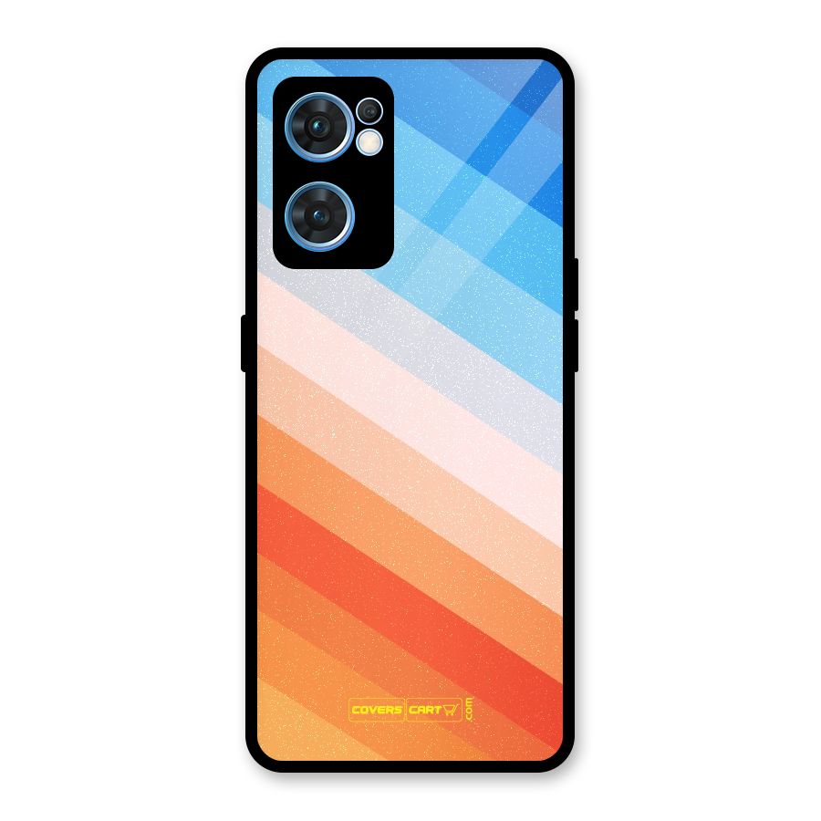 Jazzy Pattern Glass Back Case for Oppo Reno7 5G