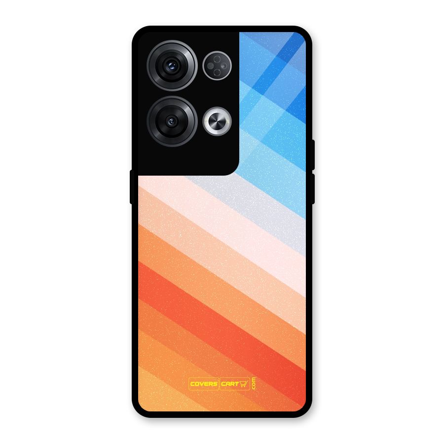 Jazzy Pattern Glass Back Case for Oppo Reno8 Pro 5G