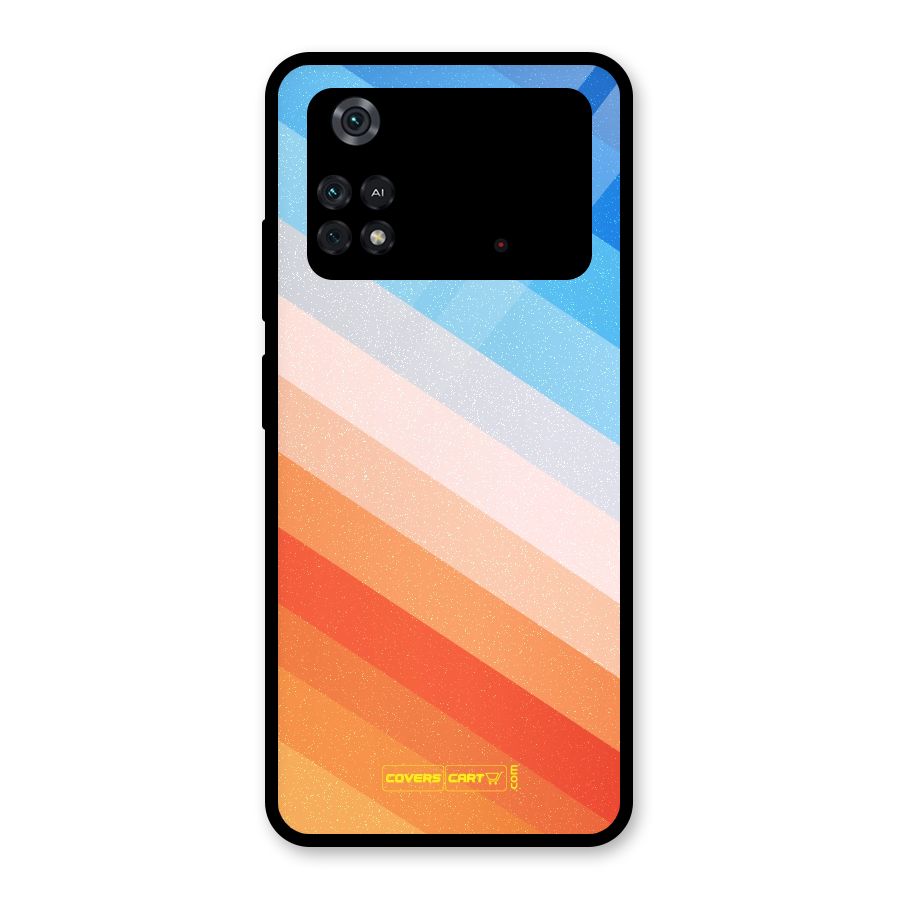 Jazzy Pattern Glass Back Case for Poco M4 Pro 4G