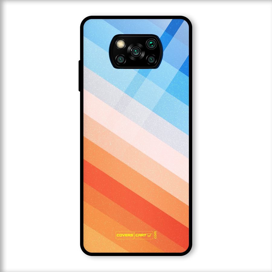 Jazzy Pattern Glass Back Case for Poco X3
