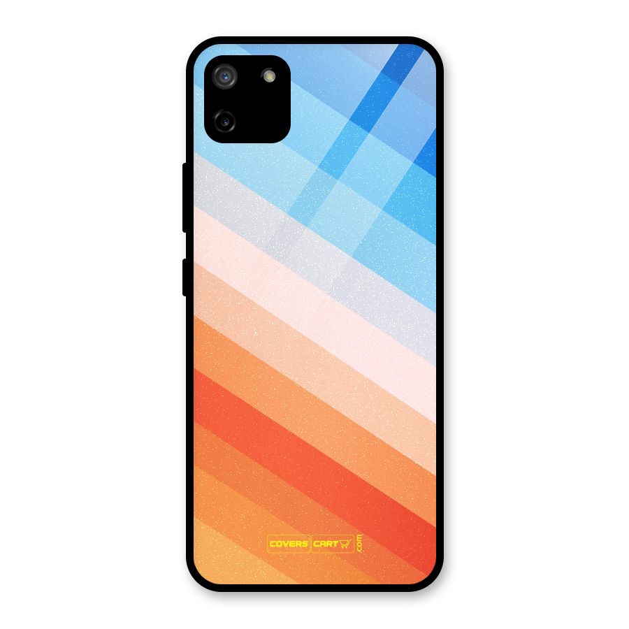 Jazzy Pattern Glass Back Case for Realme C11