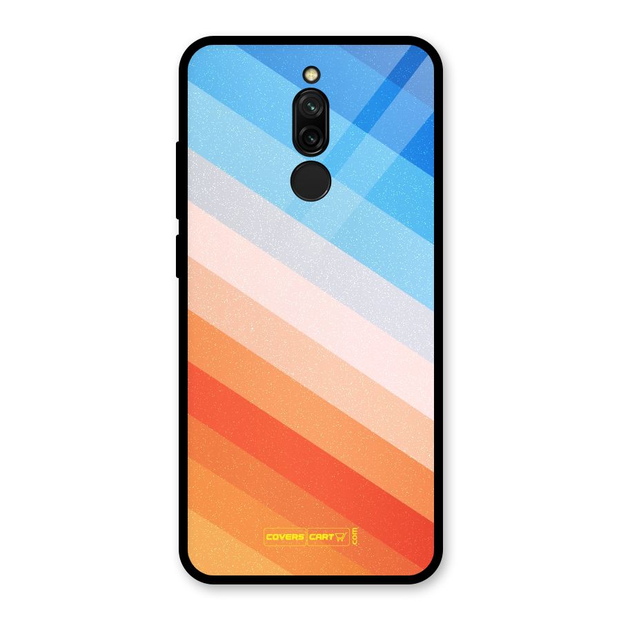 Jazzy Pattern Glass Back Case for Redmi 8