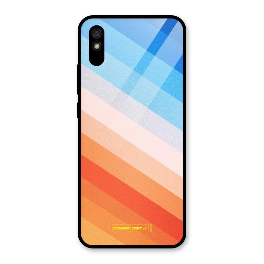 Jazzy Pattern Glass Back Case for Redmi 9A
