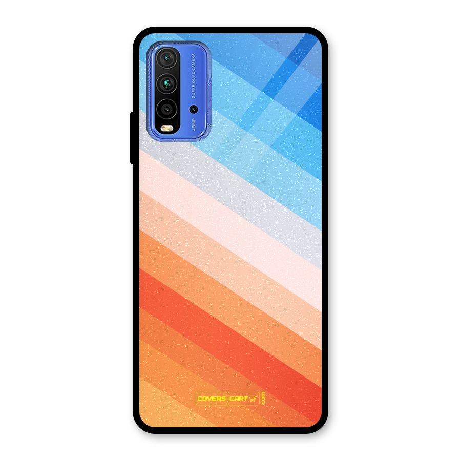 Jazzy Pattern Glass Back Case for Redmi 9 Power