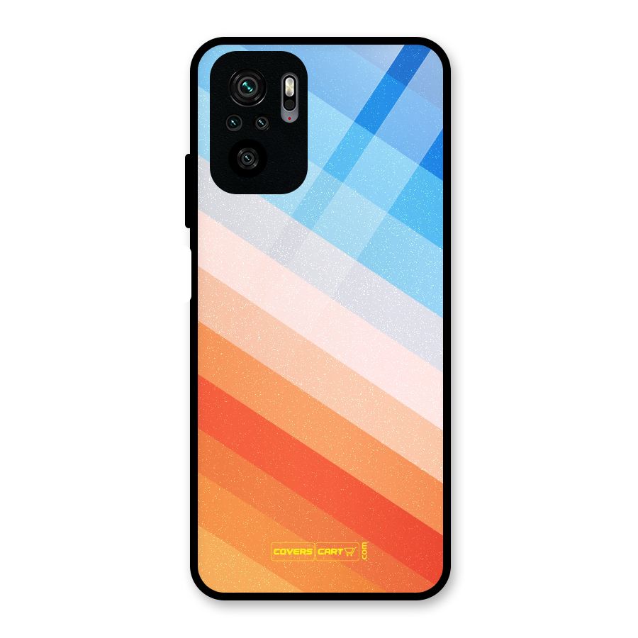 Jazzy Pattern Glass Back Case for Redmi Note 10S