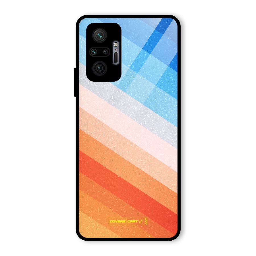 Jazzy Pattern Glass Back Case for Redmi Note 10 Pro