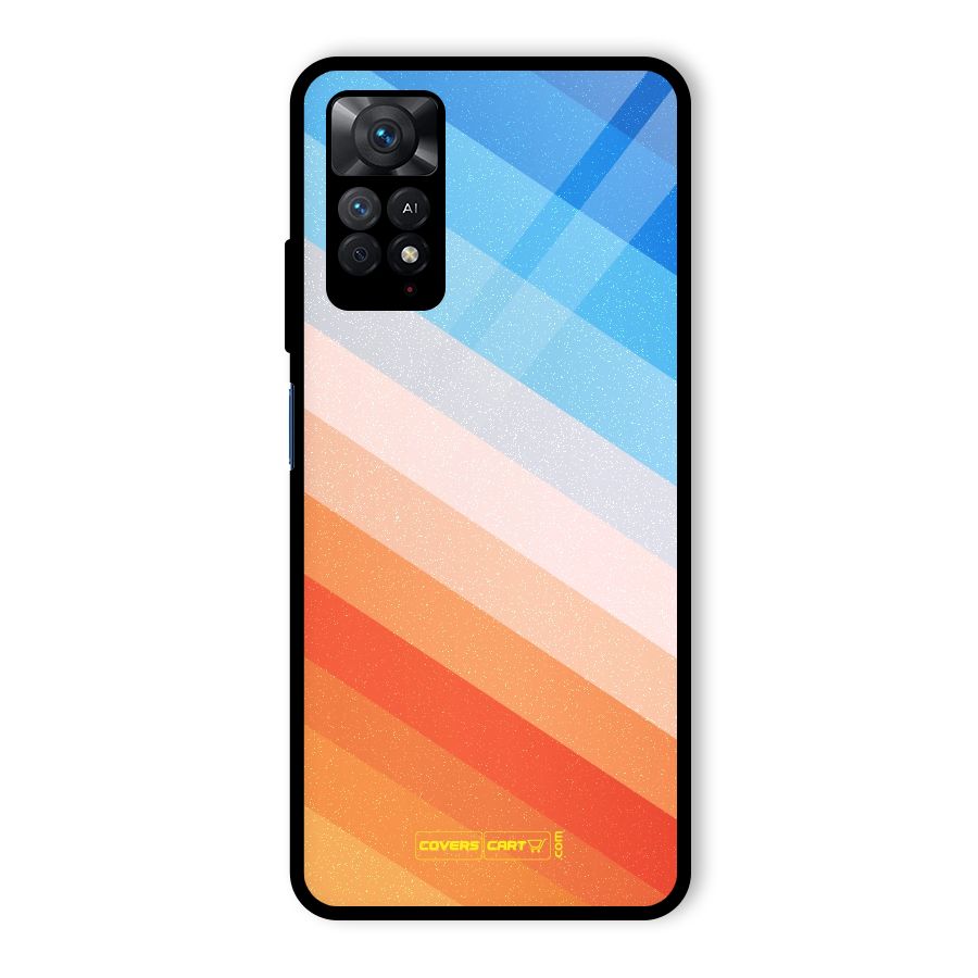 Jazzy Pattern Glass Back Case for Redmi Note 11 Pro
