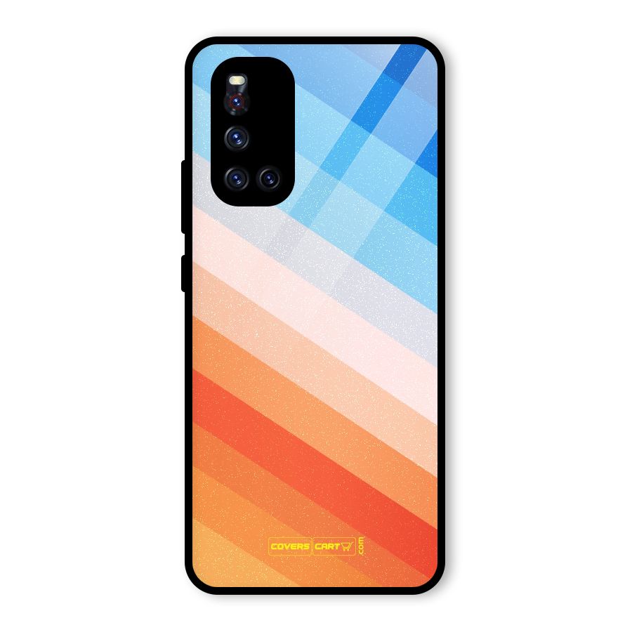 Jazzy Pattern Glass Back Case for Vivo V19