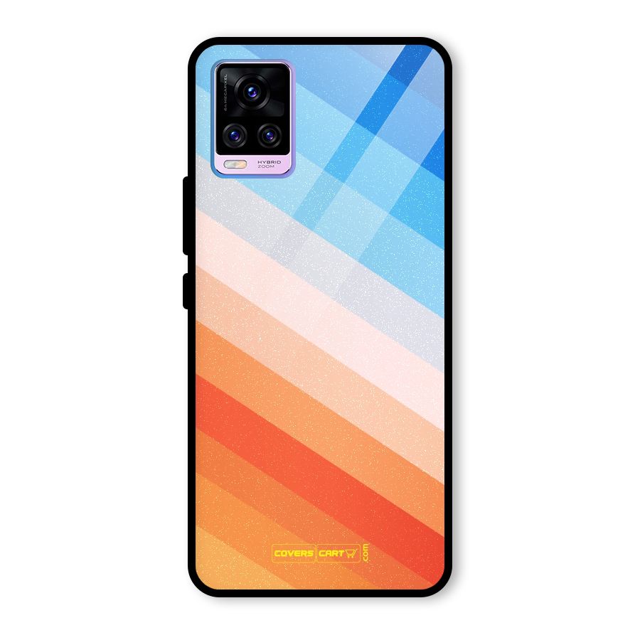 Jazzy Pattern Glass Back Case for Vivo V20 Pro
