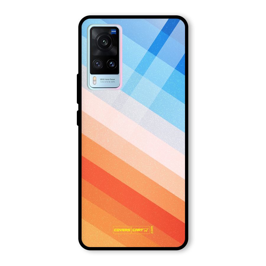 Jazzy Pattern Glass Back Case for Vivo X60