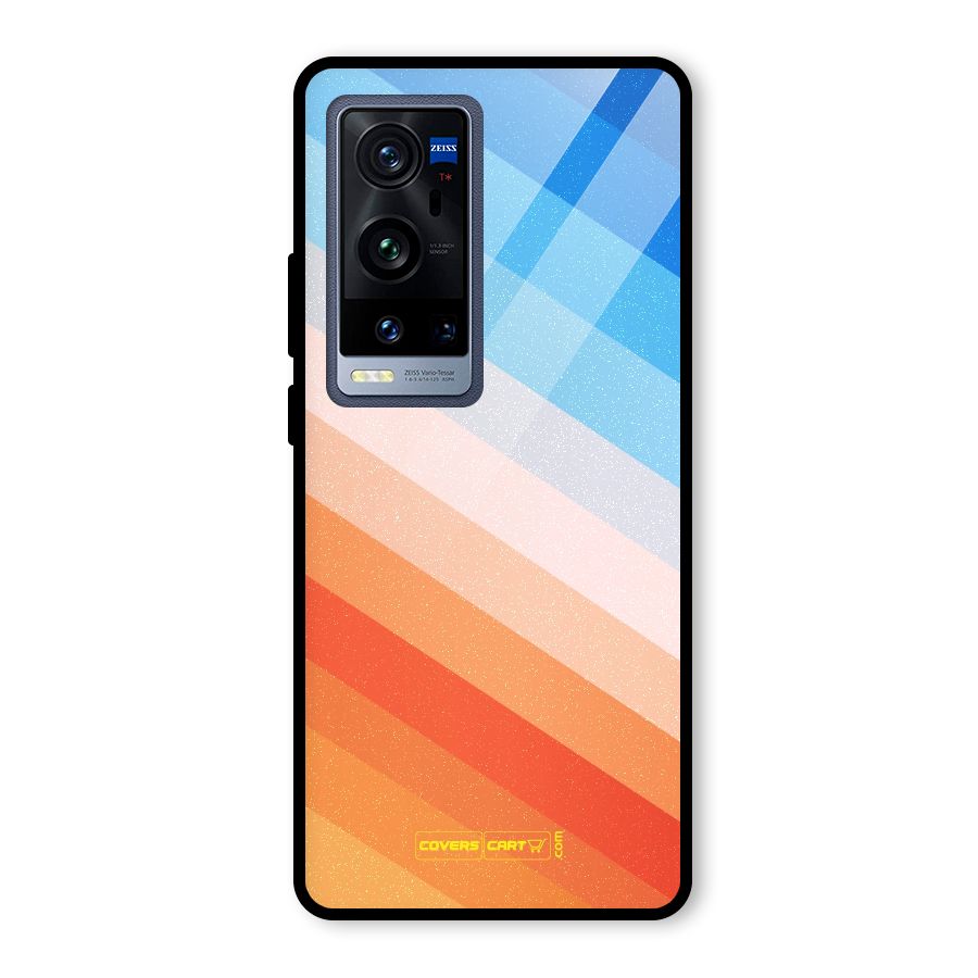 Jazzy Pattern Glass Back Case for Vivo X60 Pro Plus